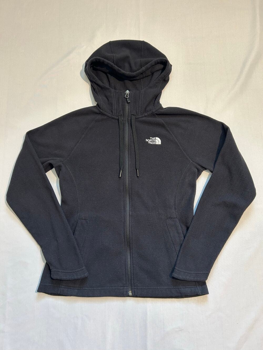 The North Face Fleece Full Zip Hooded Sweater Black Small
